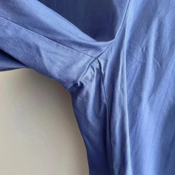 Anne Klein Blue Business Casual Stretch Ankle Pants with Gold Buttons, Size 10 - Picture 7 of 16